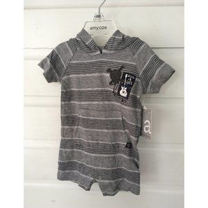 AMY COE Rock4Ever Romper NWT Skull 6M